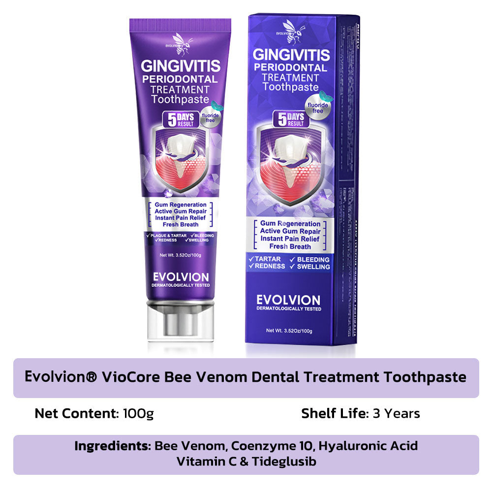 🇬🇧🧑‍⚕️🦷Evolvion® Bee Venom Gingivitis & Periodontitis Treatment Toothpaste🎁