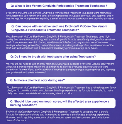 🇬🇧🧑‍⚕️🦷Evolvion® Bee Venom Gingivitis & Periodontitis Treatment Toothpaste🎁