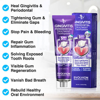🇬🇧🧑‍⚕️🦷Evolvion® Bee Venom Gingivitis & Periodontitis Treatment Toothpaste🎁