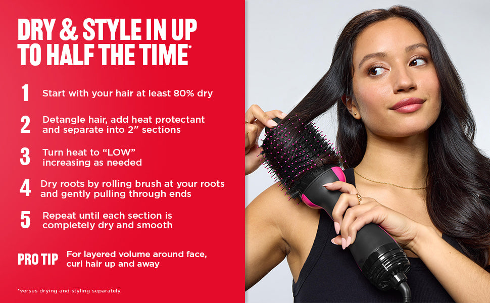 🔥Hair Dryer Brush Blow Dryer in One, Upgraded 4 in 1 Hair Dryer and Styler Volumizer with Negative Ion Anti-frizz Ceramic Titanium Barrel Hot Air Hair Straightener Brush