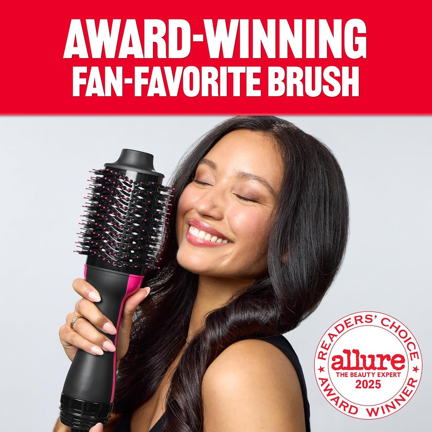 🔥Hair Dryer Brush Blow Dryer in One, Upgraded 4 in 1 Hair Dryer and Styler Volumizer with Negative Ion Anti-frizz Ceramic Titanium Barrel Hot Air Hair Straightener Brush