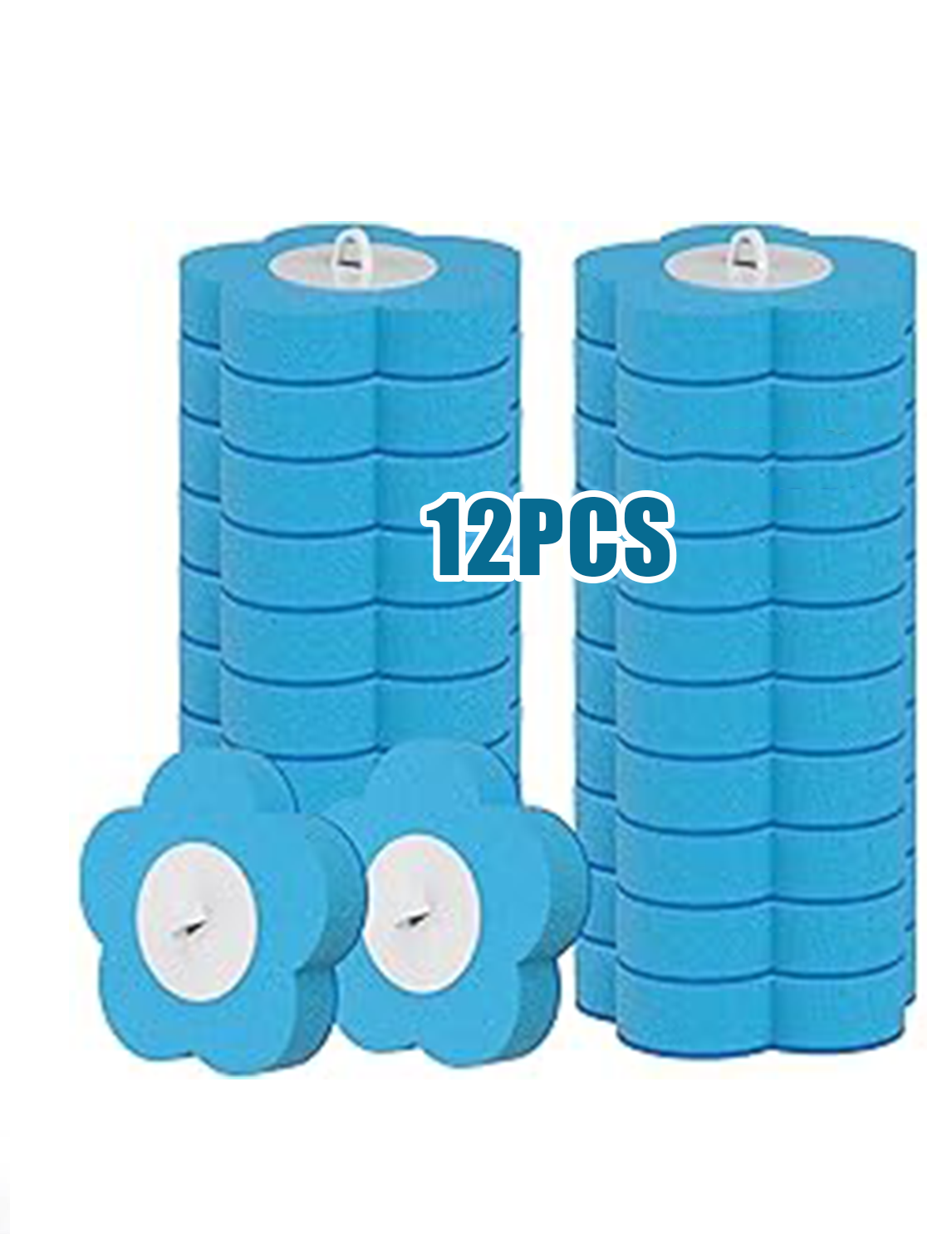 🎁✨Disposable Toilet Brush 1 Pack- Toilet Bowl Cleaner, Toilet Bowl Brush, Each Toilet Wand with 12PCS Brush Refills for Bathroom Deep Cleaning