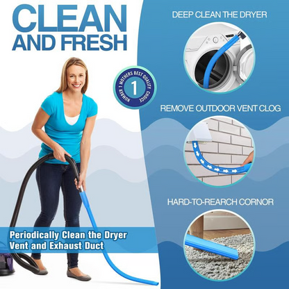 🔥LAST DAY SALE 50% OFF🔥Universal Lint Cleaning Kit with Stretch Vacuum Connector