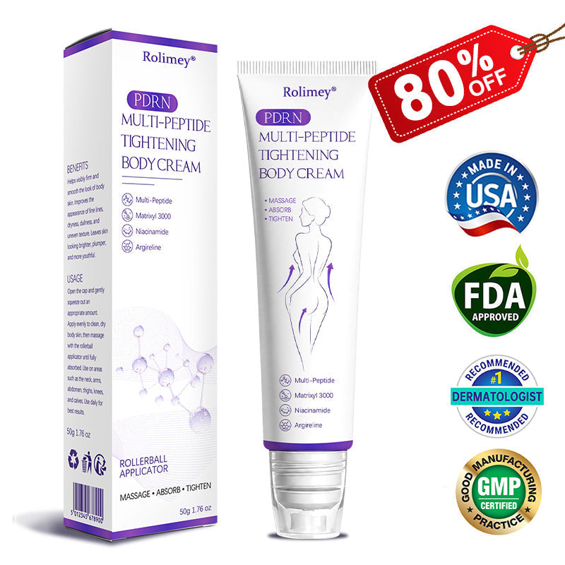 🔥Rolimey® PDRN Multi-Peptide Massaging Roller Cream - Anti-aging, Hydrating, Skin Firming & Lifting, Skin Repair, Even Tone, Acne and Dark Spot Treatment, Wart and Mole Removal, and Psoriasis Relief.