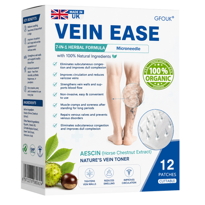 🇬🇧👨‍⚕️⬆️GFOUK® 7-in-1 Pure Natural Vein Repair Patch⚡Instant Relief, Long-Term Results-100% Hormone-Free & Botanical Power