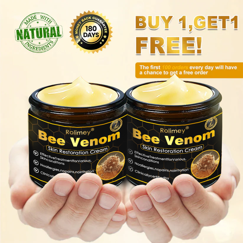 🔥Latest model Rolimey® Bee venom Max Comprehensive Cream - Repair level increased by 65% 🔥 LAST DAY 80% OFF