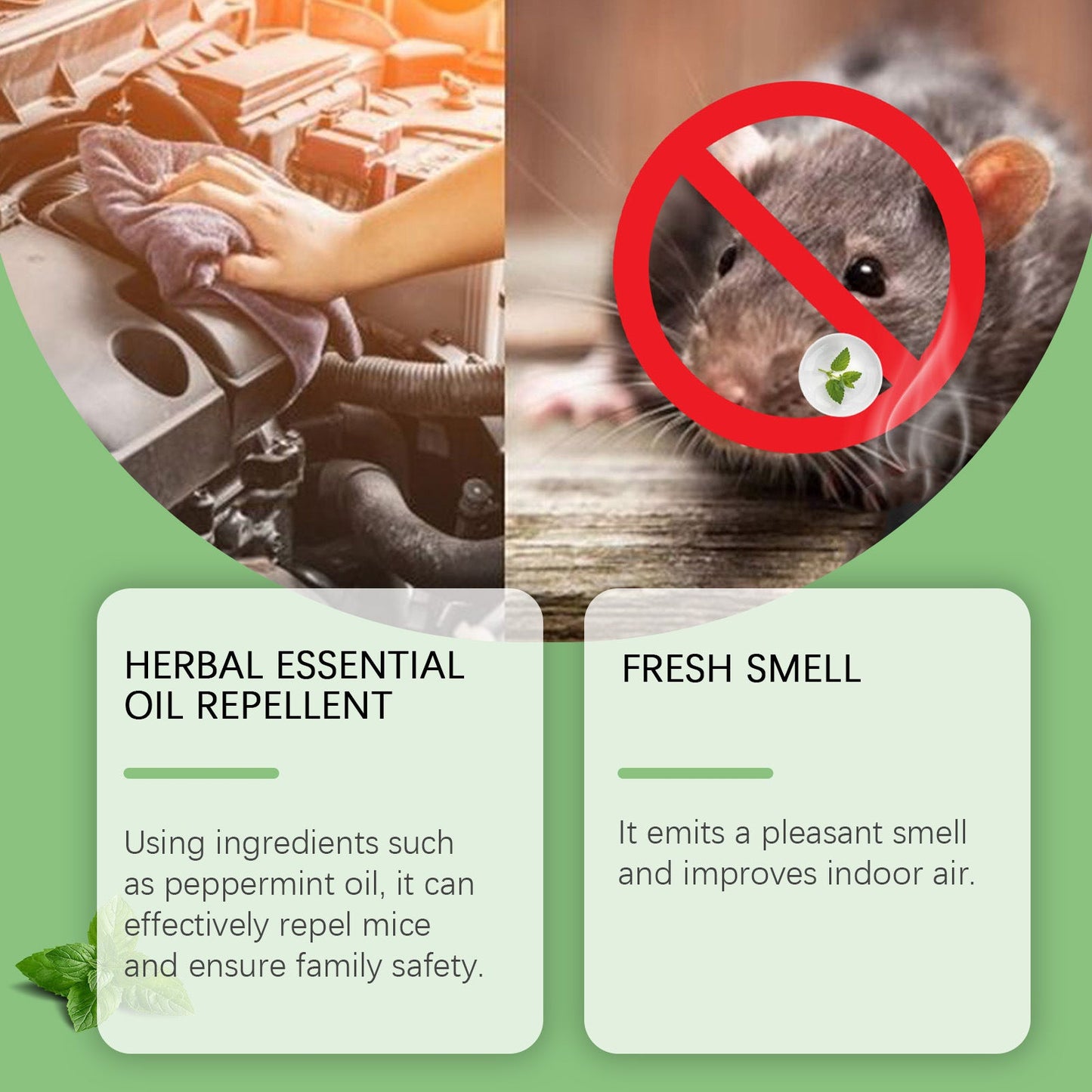 🔥[7𝟎% 𝐎𝐅𝐅 𝐋𝐀𝐒𝐓 𝐓𝐇𝐑𝐄𝐄 𝐃𝐀𝐘𝐒]Mouse Repellent Pouches – Natural Rodent Deterrent with Peppermint Oil (10 Pouches) – Safe & Non-Toxic – Keep Mice Out of Homes, Garages, Warehouses & Cars – People & Pet Friendly