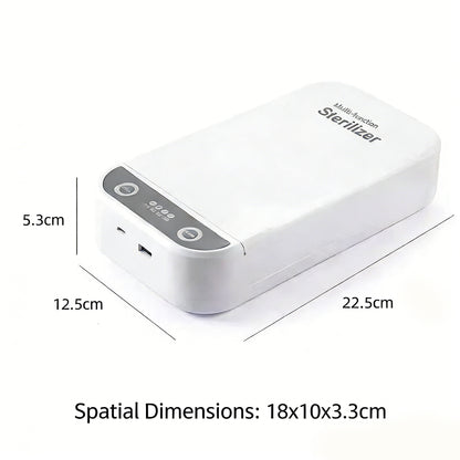 Portable UV-C Ultraviolet Disinfection Box – Ideal for Phones, Toothbrushes, Masks, Nail Art Tools, and More – Sterilization with Quiet Operation, Safe for Children