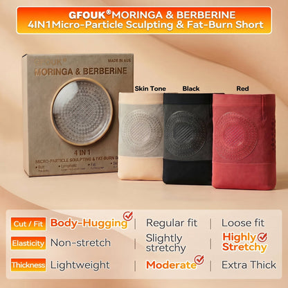 🇬🇧✅✅✅Official Brand Store | GFOUK® 2026 MORINGA & BERBERINE 4 IN 1 MICRO-PARTICLE SCULPTING AND FAT-BURNING SHORTS