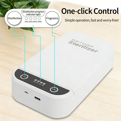 Portable UV-C Ultraviolet Disinfection Box – Ideal for Phones, Toothbrushes, Masks, Nail Art Tools, and More – Sterilization with Quiet Operation, Safe for Children