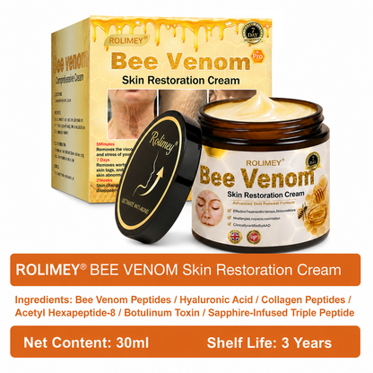 🌟Rolimey® Bee venom Pro Comprehensive Cream —Tightening for Skin Types 🔥