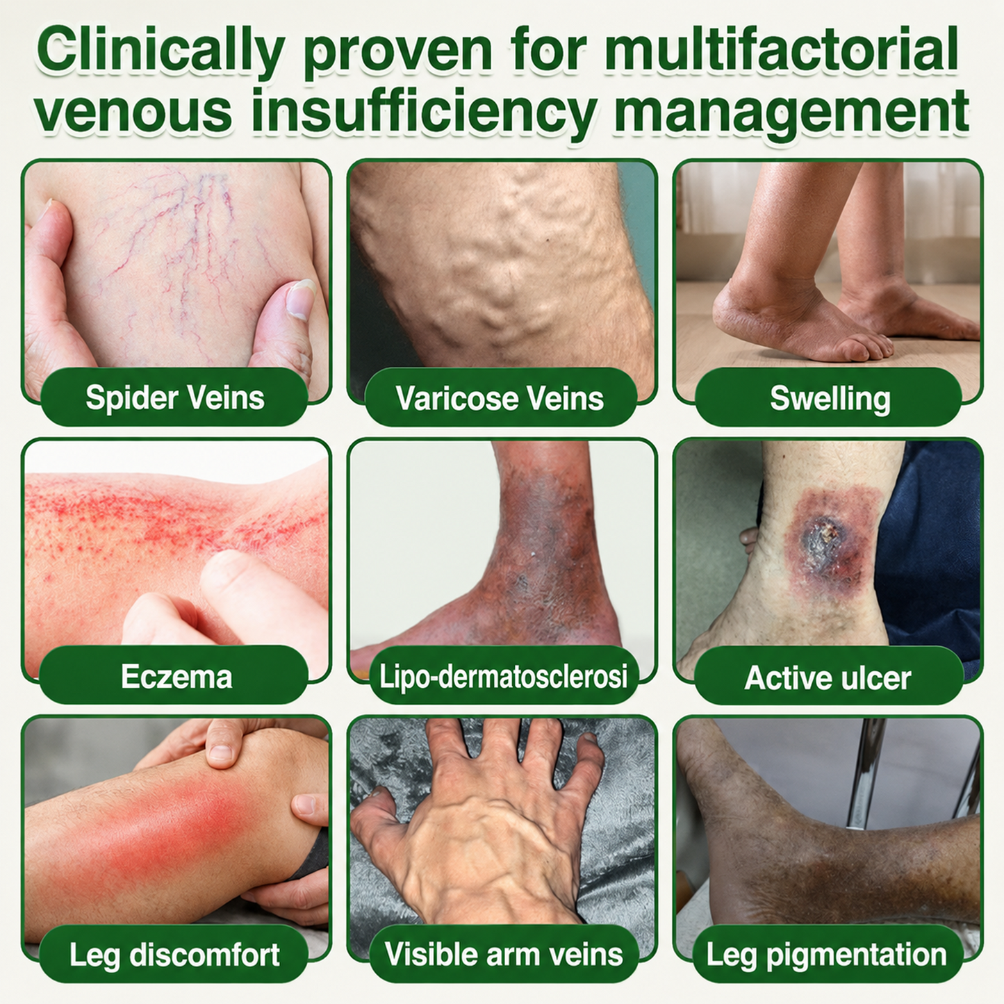 🇬🇧👨‍⚕️GFOUK® 7-in-1 Microneedle Vein & Lipedema Treatment Patch | Non-Surgical Alternative for Varicose Bulges, Spider Veins & Chronic Leg Swelling | Expert Approved
