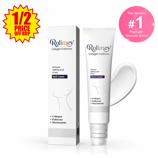 🎁💫Rolimey® Collagen Fullerene Cream, Rolimey Collagen Cream with Collagen Peptides, 2026 New Tighten & Lift Cream for Crepey Skin, Wrinkles and Tightening for Skin Types