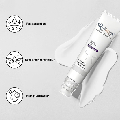 🎁Made and shipped in the UK 💫Rolimey® Collagen Fullerene Cream, Rolimey Collagen Cream with Collagen Peptides, 2026 New Tighten & Lift Cream for Crepey Skin, Wrinkles and Tightening for Skin Types
