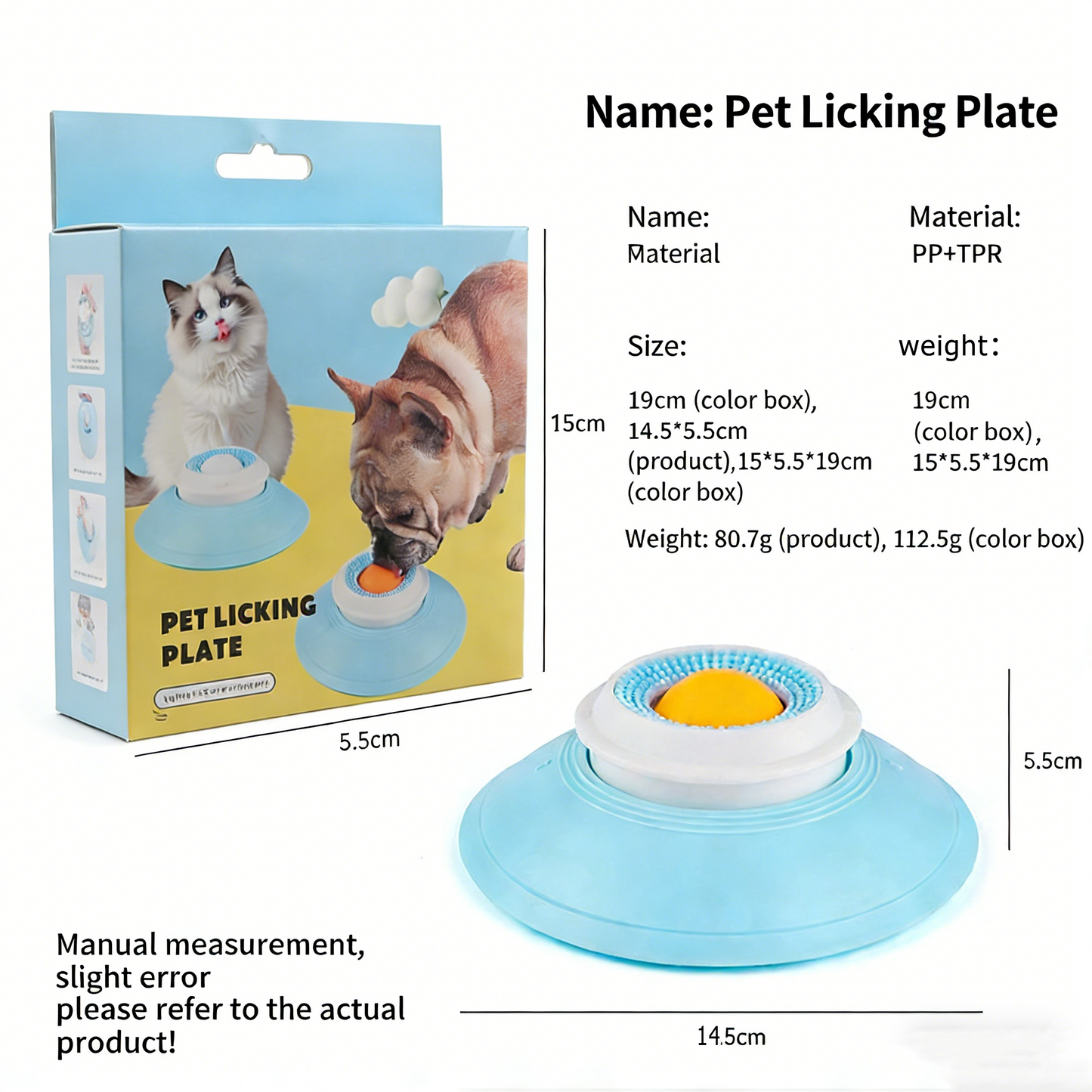 2026 New Pet Licking Game 🐾 Slow-Patient, Anti-Tumble, Self-Entertaining, Entertainment Snack 🍖, Slow-Patient Food Plate 🍽️, Dental Cleaning 🦷, Cat Toy 🐱, Dog Toy 🐕.Safe PP material.