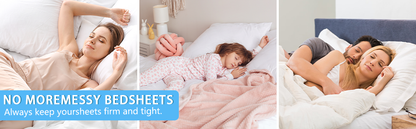 ✨Sheet Holders for Bedding, Bed Sheet Holder with Lock Strips Set Non-Slip Bed Sheet Corner Locks Universal Fitted Sheet Holder for All Mattresses
