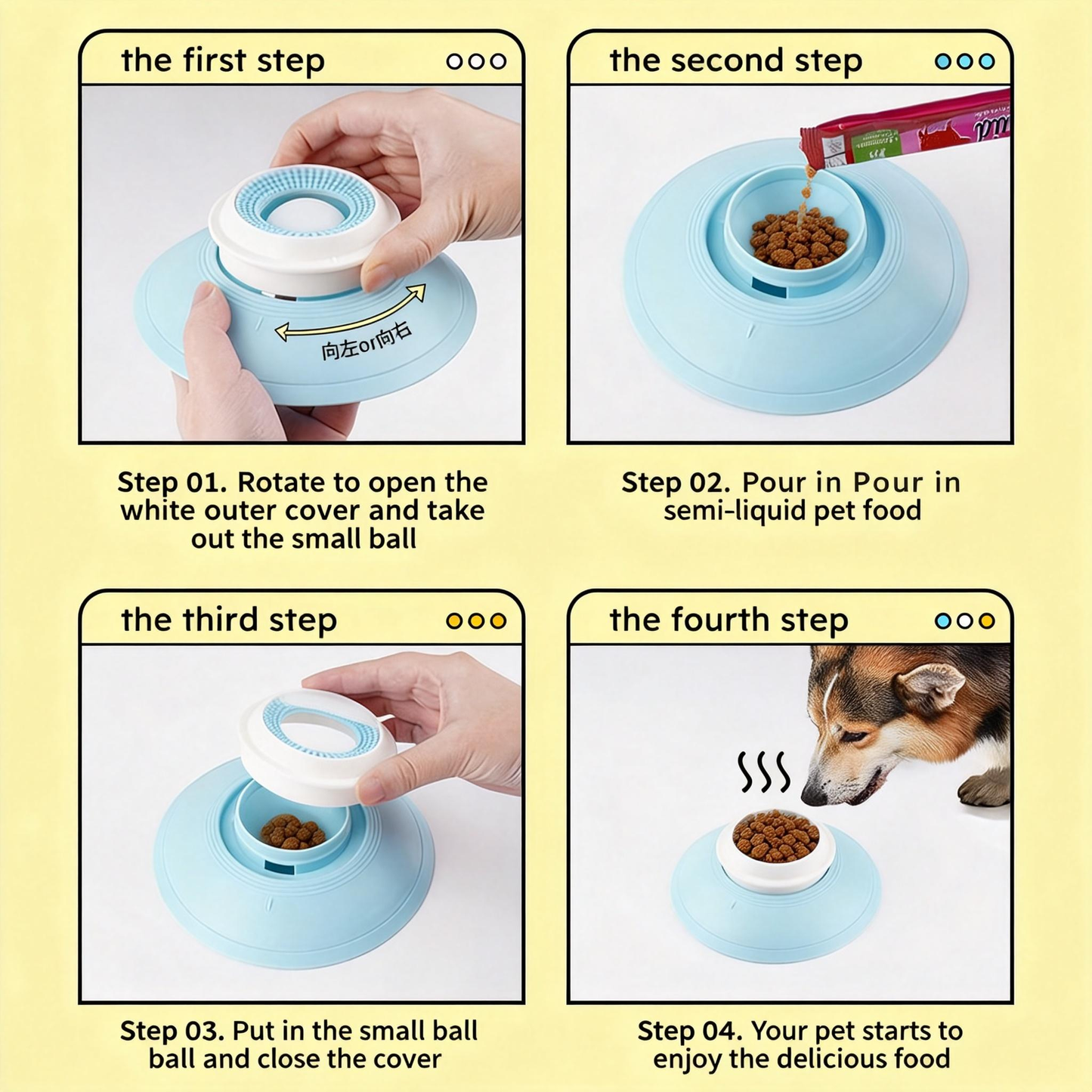 2026 New Pet Licking Game 🐾 Slow-Patient, Anti-Tumble, Self-Entertaining, Entertainment Snack 🍖, Slow-Patient Food Plate 🍽️, Dental Cleaning 🦷, Cat Toy 🐱, Dog Toy 🐕.Safe PP material.