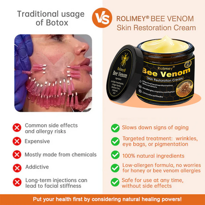 🔥Latest model Rolimey® Bee venom Max Comprehensive Cream - Repair level increased by 65% 🔥 LAST DAY 80% OFF