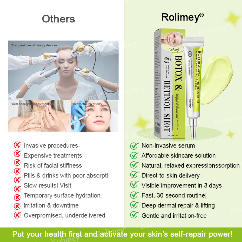 🍈Made and shipped from the UK 💫Rolimey® Botox & Vita-A Retinol Shot Wrinkle-Lift Tightening cream - Last Day Promotion 70% OFF