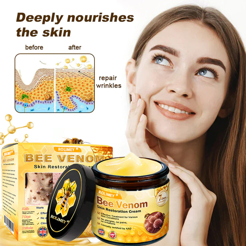 🥇FDA Approved: Rolimey® Bee Venom Skin Restoration Cream — 🔥Limited Time 80% OFF🔥