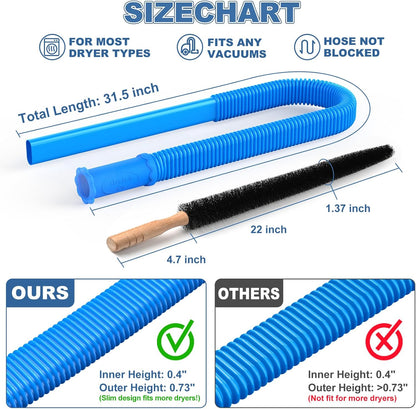 🔥LAST DAY SALE 50% OFF🔥Universal Lint Cleaning Kit with Stretch Vacuum Connector