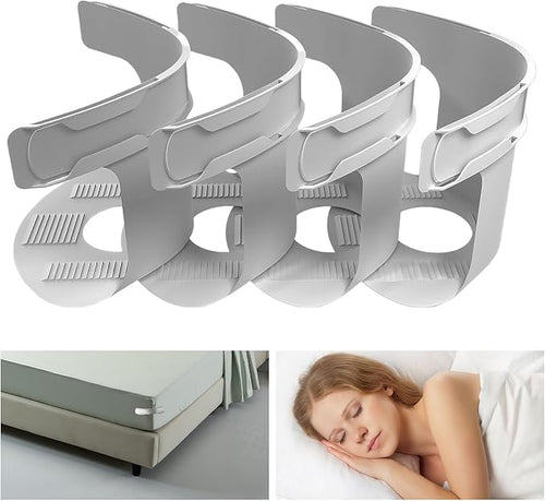 ✨Sheet Holders for Bedding, Bed Sheet Holder with Lock Strips Set Non-Slip Bed Sheet Corner Locks Universal Fitted Sheet Holder for All Mattresses