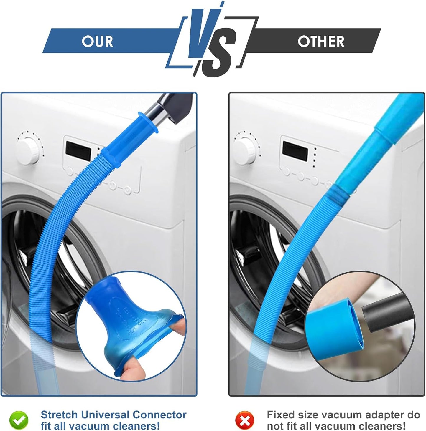 🔥LAST DAY SALE 50% OFF🔥Universal Lint Cleaning Kit with Stretch Vacuum Connector