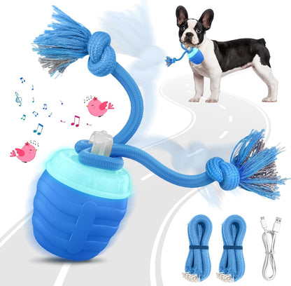 🎁🐶Smart pet rolling ball,Automatic dog walking toys,Interactive dog toys🐾Perfect for when you're bored or training, plays music, USB rechargeable.