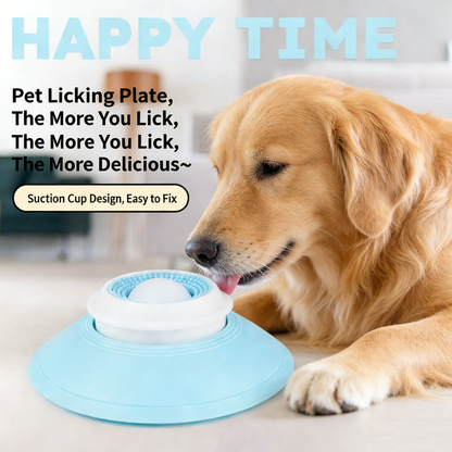 2026 New Pet Licking Game 🐾 Slow-Patient, Anti-Tumble, Self-Entertaining, Entertainment Snack 🍖, Slow-Patient Food Plate 🍽️, Dental Cleaning 🦷, Cat Toy 🐱, Dog Toy 🐕.Safe PP material.