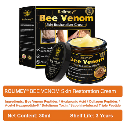 🔥Latest model Rolimey® Bee venom Max Comprehensive Cream - Repair level increased by 65% 🔥 LAST DAY 80% OFF