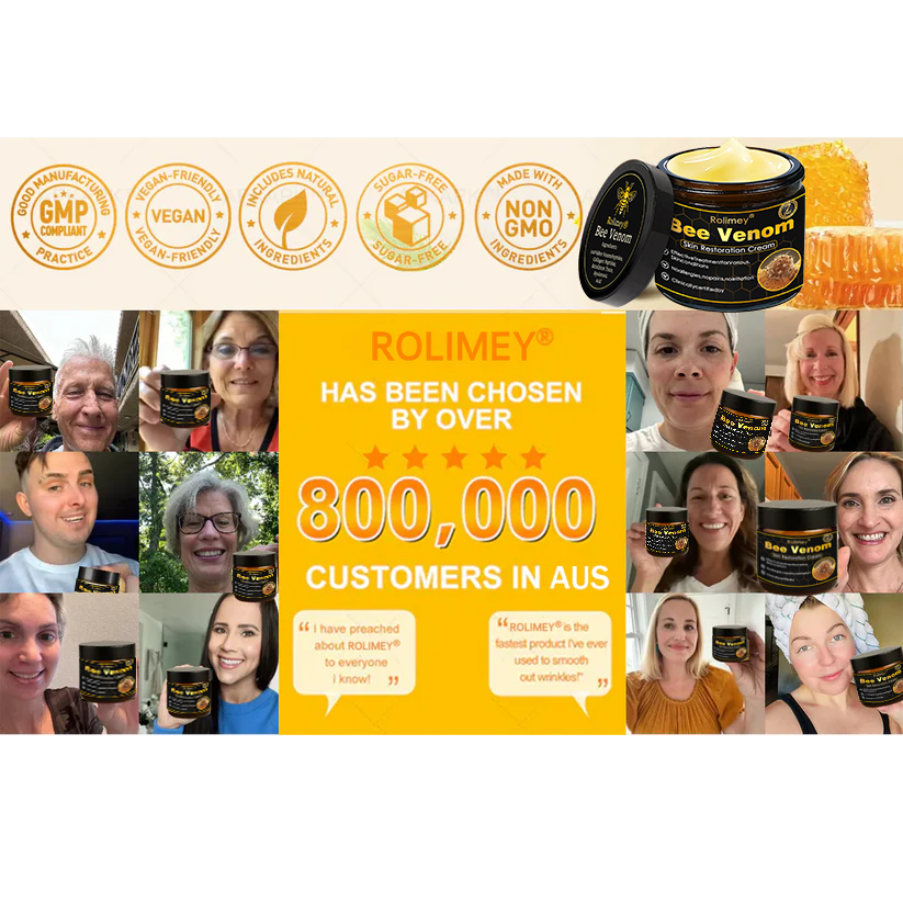 🔥Latest model Rolimey® Bee venom Max Comprehensive Cream - Repair level increased by 65% 🔥 LAST DAY 80% OFF