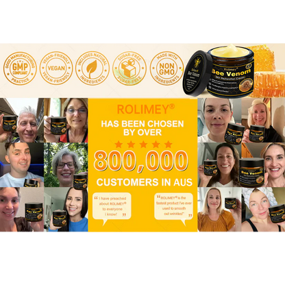 🔥Latest model Rolimey® Bee venom Max Comprehensive Cream - Repair level increased by 65% 🔥 LAST DAY 80% OFF