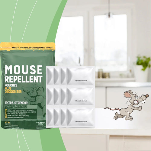 🔥[7𝟎% 𝐎𝐅𝐅 𝐋𝐀𝐒𝐓 𝐓𝐇𝐑𝐄𝐄 𝐃𝐀𝐘𝐒]Mouse Repellent Pouches – Natural Rodent Deterrent with Peppermint Oil (10 Pouches) – Safe & Non-Toxic – Keep Mice Out of Homes, Garages, Warehouses & Cars – People & Pet Friendly