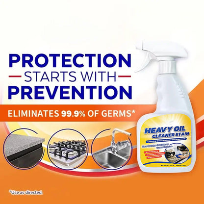 All Purpose Kitchen Heavy Oil Cleaning Agent-Antibacterial Spray for Countertops, Ovens, and Appliances