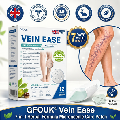🇬🇧👨‍⚕️⬆️GFOUK® 7-in-1 Pure Natural Vein Repair Patch⚡Instant Relief, Long-Term Results-100% Hormone-Free & Botanical Power