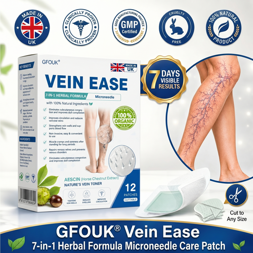 🇬🇧👨‍⚕️⬆️GFOUK® 7-in-1 Pure Natural Vein Repair Patch⚡Instant Relief, Long-Term Results-100% Hormone-Free & Botanical Power