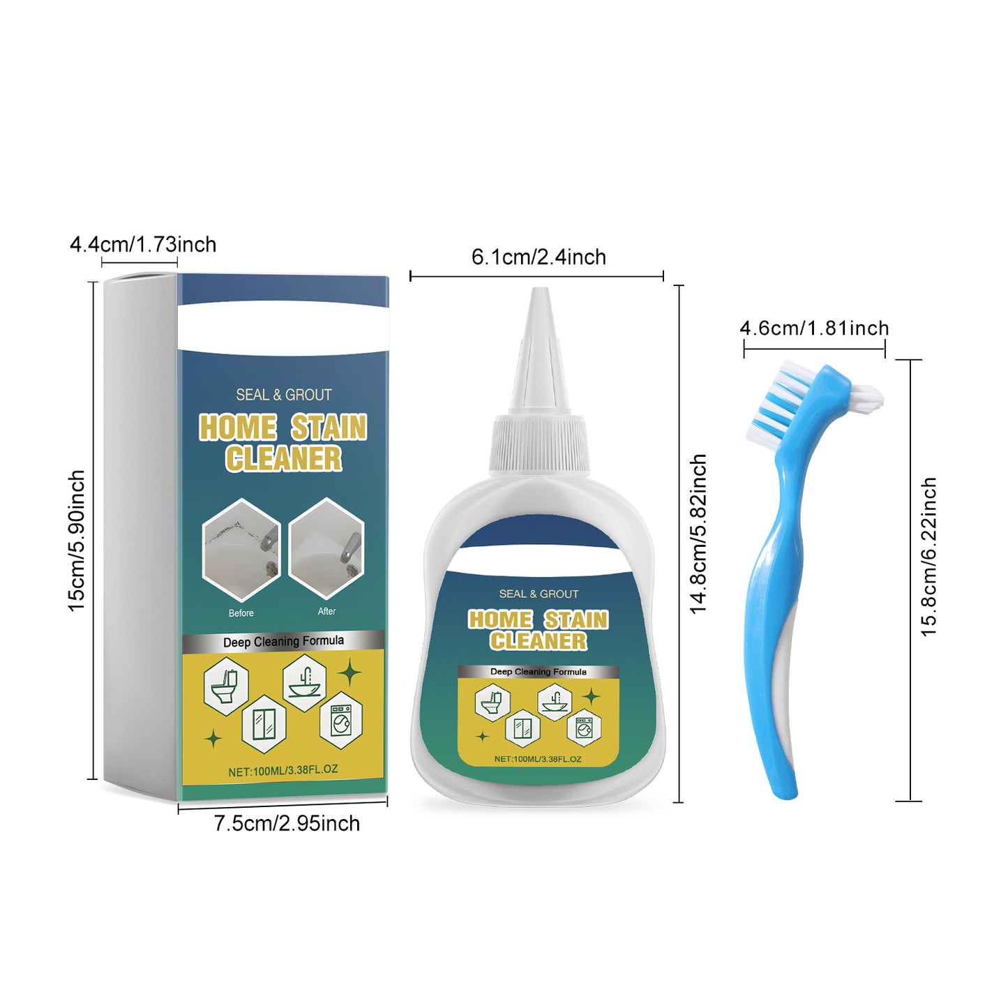 🎉 2026 New Year Limited-Time Offer! 🎉Enjoy up to 70% off on Household Stain Remover Gel 🧴, Deep Cleaning Gel with Brush 🧽, perfect for tile grout 🏠, washing machine seals 🧺, refrigerator rubber ❄️, wall and shower stains 🚿
