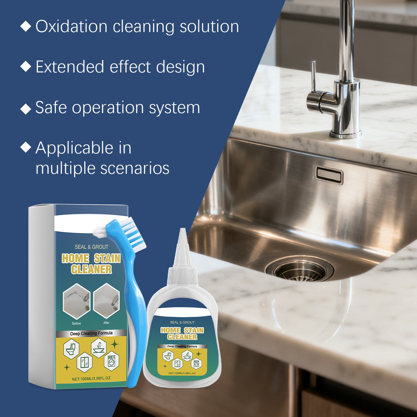 🎉 2026 New Year Limited-Time Offer! 🎉Enjoy up to 70% off on Household Stain Remover Gel 🧴, Deep Cleaning Gel with Brush 🧽, perfect for tile grout 🏠, washing machine seals 🧺, refrigerator rubber ❄️, wall and shower stains 🚿