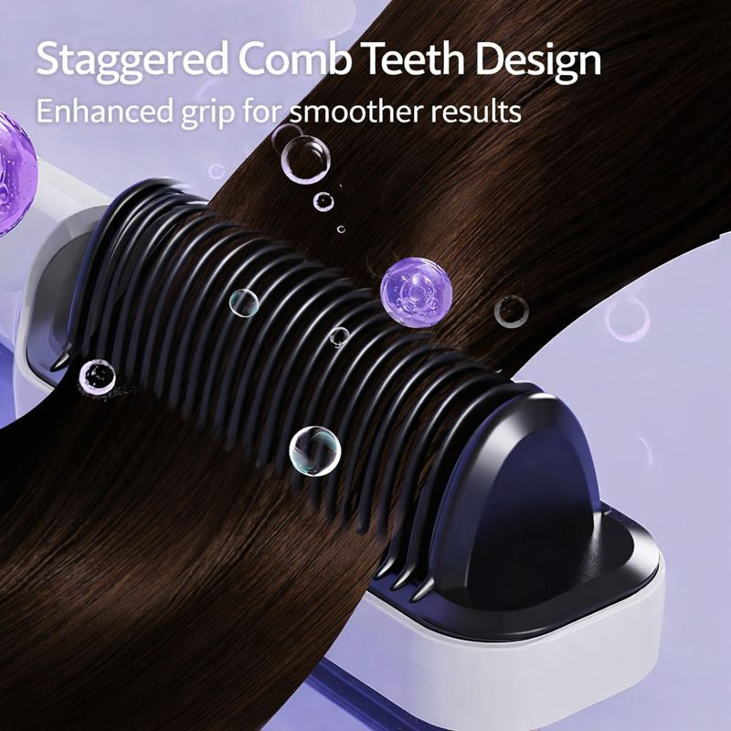 🎉 New Year Sale – Up to 50% Off! 🔥LCD Hair Straightener with Negative Ion, 2-in-1 Straightener & Curling Brush