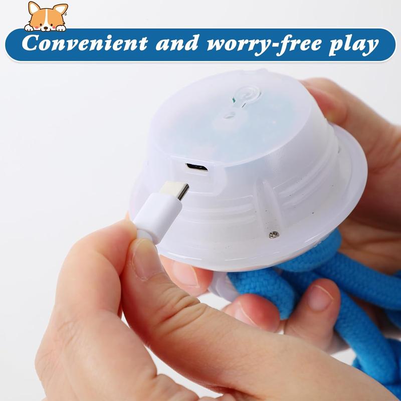 🎁🐶Smart pet rolling ball,Automatic dog walking toys,Interactive dog toys🐾Perfect for when you're bored or training, plays music, USB rechargeable.