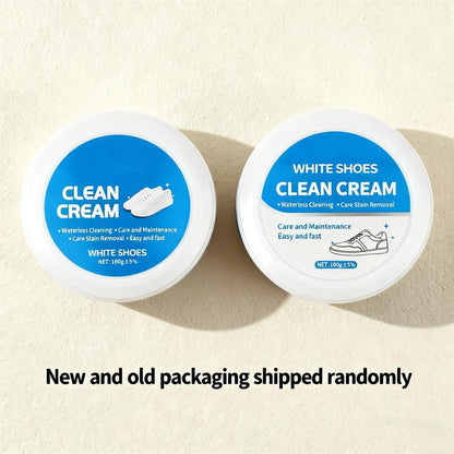 🔥Ends Tonight: Get 50% OFF Before It’s Gone!⏰White Shoe Cleaner Cream Multipurpose No-Wash Solid Comes with Sponge Removes Stains Ideal for Leather Silicone Car Interiors Mild Non-Irritating Eco-Friendly-OA