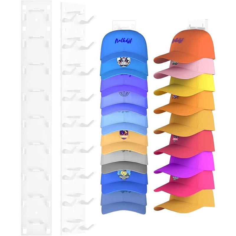 Hat Organizer Wall Mounted Baseball Cap Rack