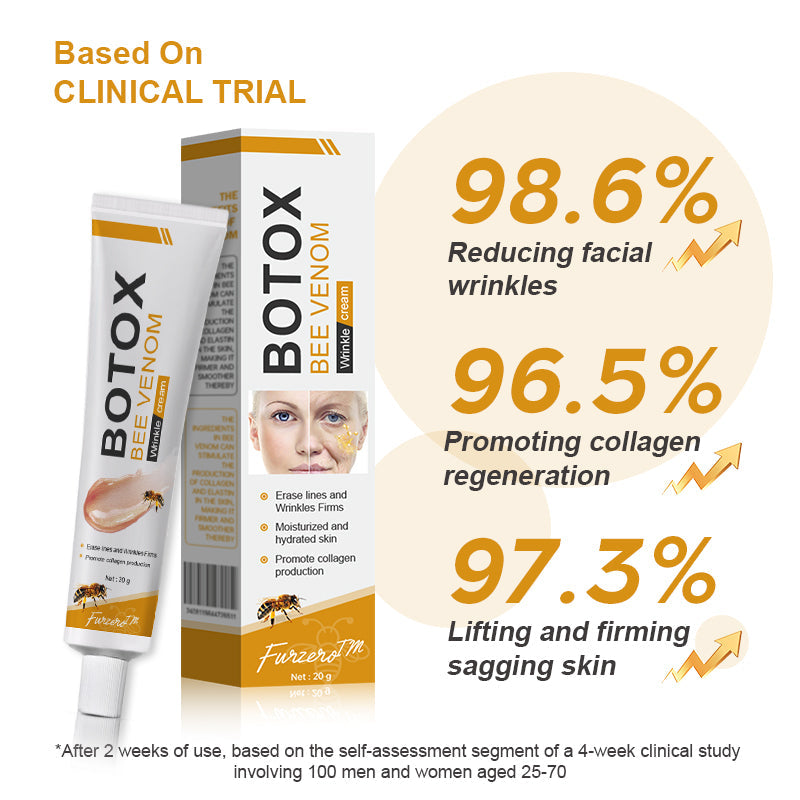 (🍦Made and Shipped from UK✅) Official Store |Furzero™ Botox Bee Venom Wrinkle Removal Cream- LAST DAY 70% OFF